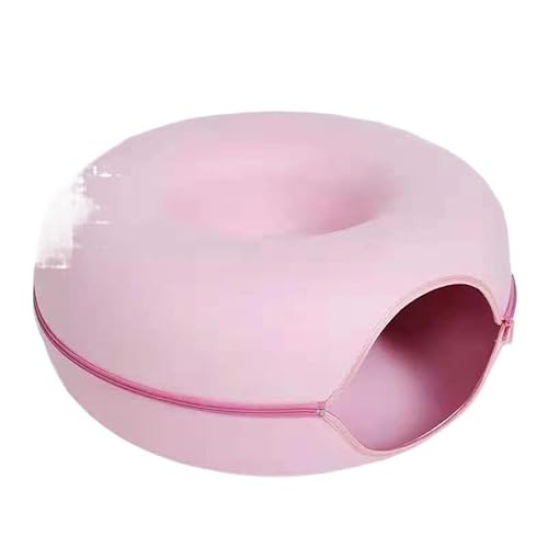 Katzennest, Gemütliches Katzenhöhlenbett, Katzenversteck, Süßes Katzenversteck, Vielseitiges Katzenbett for Privatsphäre, Nickerchen und Spielen, Passend for Katzen und Hunde(Pink Bed,DONUT_60X60X28CM Katzennest, Gemütliches Katzenhöhlenbett, Katzenversteck, Süßes Katzenversteck, Vielseitiges Katzenbett for Privatsphäre, Nickerchen und Spielen, Passend for Katzen und Hunde(Pink Bed,DONUT_60X60X28CM von DFJOENVLDKHFE