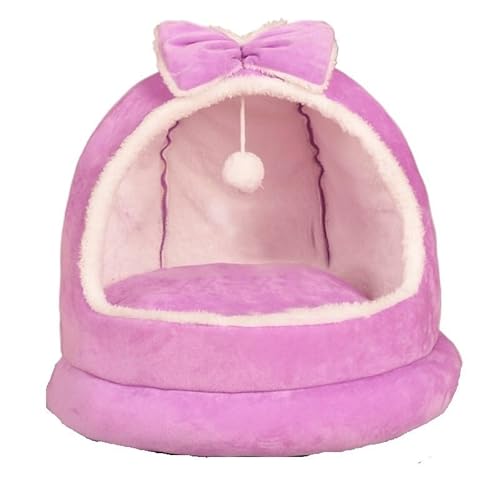 Katzennest, Gemütliches Katzenhöhlenbett, Katzenversteck, Süßes Katzenversteck, Vielseitiges Katzenbett for Privatsphäre, Nickerchen und Spielen, Passend for Katzen und Hunde(Purple,S 35X35X35cm) Katzennest, Gemütliches Katzenhöhlenbett, Katzenversteck, Süßes Katzenversteck, Vielseitiges Katzenbett for Privatsphäre, Nickerchen und Spielen, Passend for Katzen und Hunde(Purple,S 35X35X35cm) von DFJOENVLDKHFE