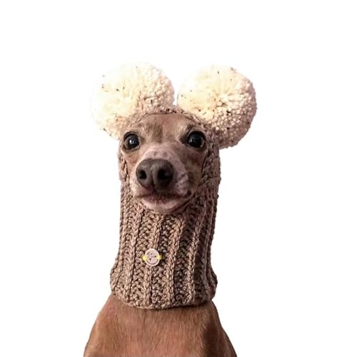 Verstellbare Hundemütze, süße und praktische Hundemütze for den täglichen Gebrauch im Freien, Hüte for Hunde for kleine und mittelgroße Hunde(Brown) von DFJOENVLDKHFE