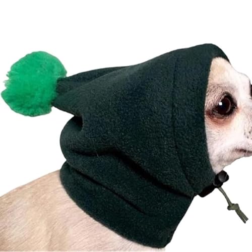 DFJOENVLDKHFE Verstellbare Hundemütze, süße und praktische Hundemütze für den täglichen Gebrauch im Freien, Hüte für Hunde für kleine und mittelgroße Hunde (Grün, S) von DFJOENVLDKHFE