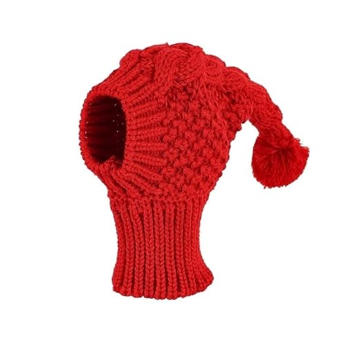 Verstellbare Hundemütze, süße und praktische Hundemütze for den täglichen Gebrauch im Freien, Hüte for Hunde for kleine und mittelgroße Hunde(Red,L) von DFJOENVLDKHFE