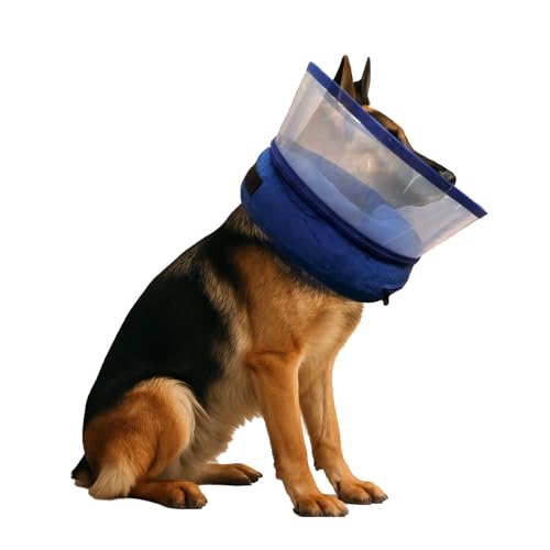 Aufblasbares Hundehalsband, verstellbar, mit weicher Polsterung und Klettverschluss, für kleine, mittelgroße und große Hunde nach Operationen, um Lecken zu verhindern. Extra verstärkter Aufblasbares Hundehalsband, verstellbar, mit weicher Polsterung und Klettverschluss, für kleine, mittelgroße und große Hunde nach Operationen, um Lecken zu verhindern. Extra verstärkter von DFQ