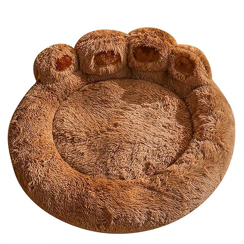 DFZHiuat Bequemes beruhigendes Hundebett, groß, waschbar, Anti-Angst-Bett, luxuriös, warm, flauschig, Hundepfotenform, verbesserter Schlaf, geeignet für kleine, mittelgroße Katzen und Hunde, Cafés DFZHiuat Bequemes beruhigendes Hundebett, groß, waschbar, Anti-Angst-Bett, luxuriös, warm, flauschig, Hundepfotenform, verbesserter Schlaf, geeignet für kleine, mittelgroße Katzen und Hunde, Cafés von DFZHiuat