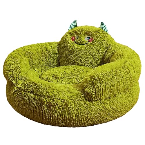 DFZHiuat Bequemes beruhigendes Hundebett, groß, waschbar, Anti-Angst-Bett, luxuriös, warm, flauschig, Hundepfotenform, verbesserter Schlaf, geeignet für kleine, mittelgroße Katzen und Hunde, Grün DFZHiuat Bequemes beruhigendes Hundebett, groß, waschbar, Anti-Angst-Bett, luxuriös, warm, flauschig, Hundepfotenform, verbesserter Schlaf, geeignet für kleine, mittelgroße Katzen und Hunde, Grün von DFZHiuat