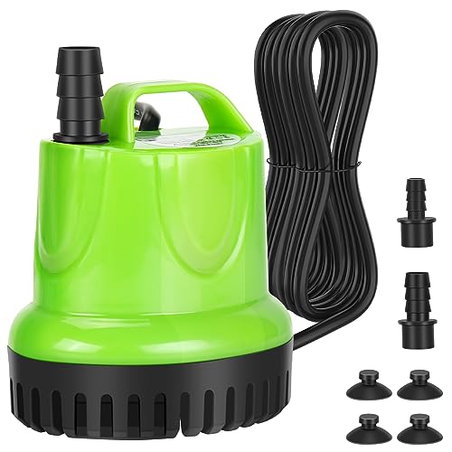 DFZHiuat Leise Aquariumpumpe – Hocheffizientes Wasserzirkulationssystem verbessert die Wasserqualität, einfache Installation für Teich, Garten, Aquarium, Grün, 12 W von DFZHiuat