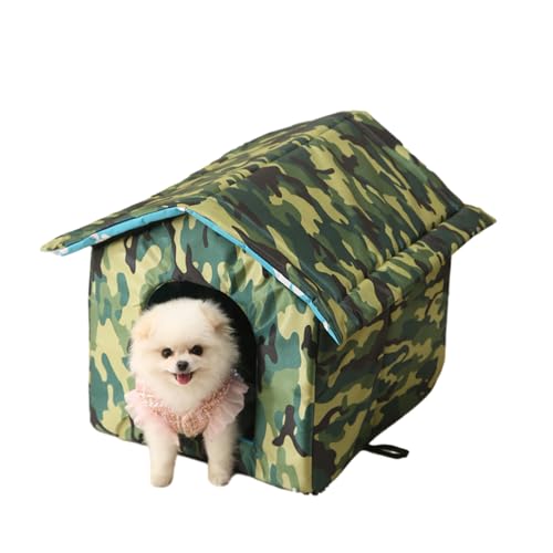 Haustierhaus für den Außenbereich, wasserdicht, isoliert, Katzenhaus für streunende Katzen, warm, wetterfest, Oxford-Tuch, Outdoor-Haustierunterkünfte, Winter, Outdoor, für Ferals, Katzen, Hunde, Haustierhaus für den Außenbereich, wasserdicht, isoliert, Katzenhaus für streunende Katzen, warm, wetterfest, Oxford-Tuch, Outdoor-Haustierunterkünfte, Winter, Outdoor, für Ferals, Katzen, Hunde, von DFZHiuat