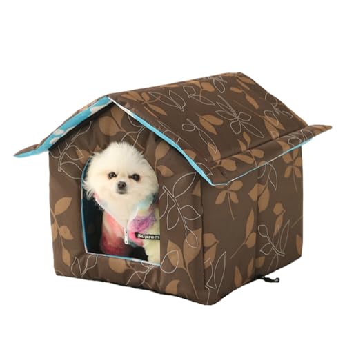 Haustierhaus für den Außenbereich, wasserdicht, isoliert, Katzenhaus für streunende Katzen, warm, wetterfest, Oxford-Tuch, Outdoor-Haustierunterkünfte, Winter, Outdoor, für Ferals, Katzen, Hunde, Haustierhaus für den Außenbereich, wasserdicht, isoliert, Katzenhaus für streunende Katzen, warm, wetterfest, Oxford-Tuch, Outdoor-Haustierunterkünfte, Winter, Outdoor, für Ferals, Katzen, Hunde, von DFZHiuat