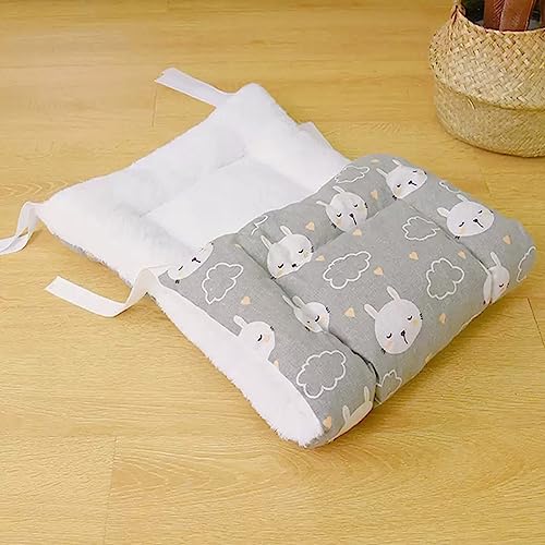 DG Catiee Haustierkäfig-Matte, weicher Samt, Katzen-Hängematte, Schlafunterlage, rutschfest, Katzenkäfig, Plattform, waschbar, für Welpen, kleine Katzen, Hunde (85 x 30 cm, A) von DG Catiee