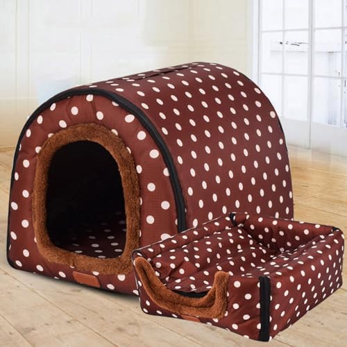 Extra großes Hundebett, waschbar, luxuriös, großes Hundehaus, Katzenhöhle, Zelt, wasserdicht, für große und mittelgroße Hunde, drinnen und draußen (3XL: 105 x 80 x 78 cm, D) von DG Catiee