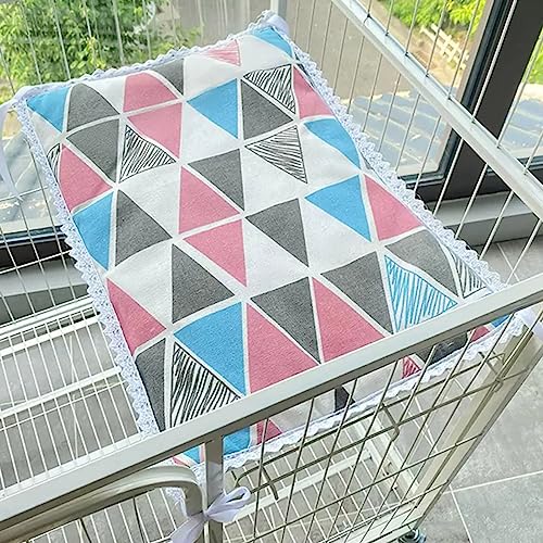 Haustierbett, Katzenkäfig, Plattform-Matte, doppelseitiges Kühlkissen, Katzenhängematte, Hundeschlafbett für Welpen, Hunde, Hundehütte, waschbar (M 60 x 40 cm, I) von DG Catiee