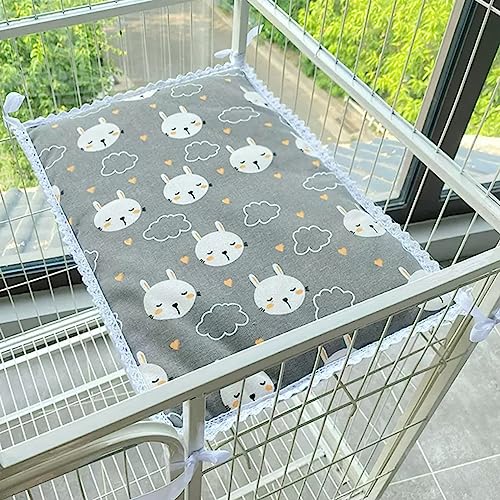 Haustierbett, Katzenkäfig, Plattform-Matte, doppelseitiges Kühlkissen, Katzenhängematte, Hundeschlafbett für Welpen, Hundehütte, waschbar (L 70 x 50 cm, K) von DG Catiee