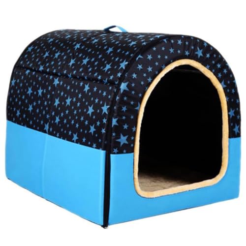 DG Catiee Hundehütte für große Hunde, Größe XL, für große und mittelgroße Hunde, für drinnen und draußen, Größe L (60 x 48 x 43 cm), G) von DG Catiee