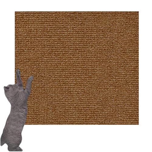 Selbstklebende Kratzmatte für Kletterkatze, Wand, Anti-Kratzmatte, Teppich, Möbelschutz für Sofa, Zuhause, Büro, 30 x 100 cm, Braun Selbstklebende Kratzmatte für Kletterkatze, Wand, Anti-Kratzmatte, Teppich, Möbelschutz für Sofa, Zuhause, Büro, 30 x 100 cm, Braun von DG Catiee