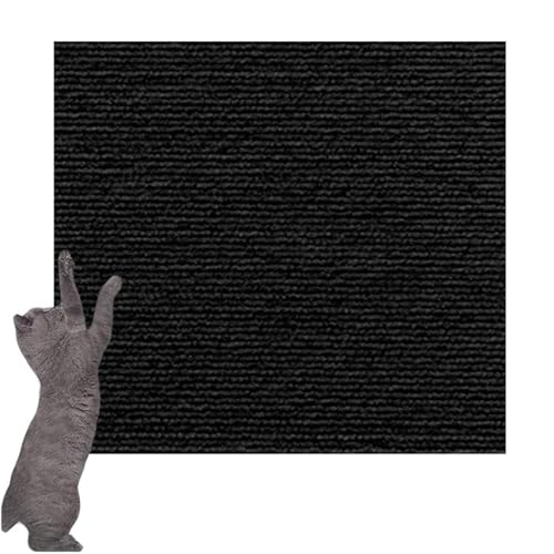 Selbstklebende Kratzmatte für Kletterkatze, Wand, Anti-Kratzmatte, Teppich, Möbelschutz für Sofa, Zuhause, Büro, 60 x 40 cm, Schwarz Selbstklebende Kratzmatte für Kletterkatze, Wand, Anti-Kratzmatte, Teppich, Möbelschutz für Sofa, Zuhause, Büro, 60 x 40 cm, Schwarz von DG Catiee