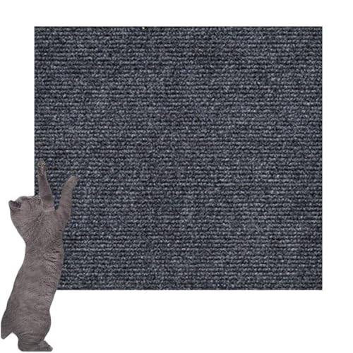 Selbstklebende Kratzmatte für Kletterkatze, Wand, Anti-Kratzmatte, Teppich, Möbelschutz für Sofa, Zuhause, Büro, 60 x 60 cm, Dunkelgrau Selbstklebende Kratzmatte für Kletterkatze, Wand, Anti-Kratzmatte, Teppich, Möbelschutz für Sofa, Zuhause, Büro, 60 x 60 cm, Dunkelgrau von DG Catiee