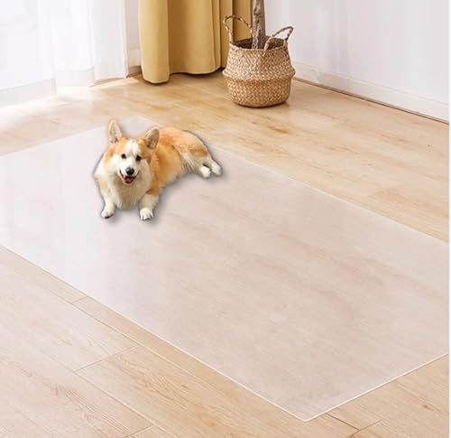 Teppichschutz für Haustiere, Hunde und Katzen, rutschfeste Haustier-Schlafmatte, wasserdichte Bodenmatte, transparenter Bodenschutz, 70 x 70 cm, transparent Teppichschutz für Haustiere, Hunde und Katzen, rutschfeste Haustier-Schlafmatte, wasserdichte Bodenmatte, transparenter Bodenschutz, 70 x 70 cm, transparent von DG Catiee