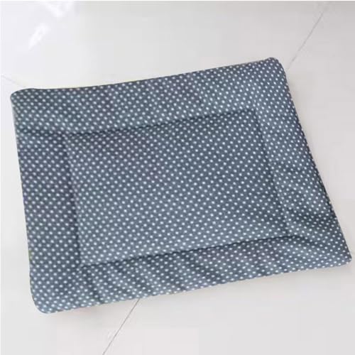 Weiche Hunde- und Katzenbettmatte, waschbare Haustiermatratze, warmes Hundebett, Matratze, Schlafbettmatte für kleine, mittelgroße Hunde/Katzen/Welpen (L-100 x 70 cm, D) von DG Catiee