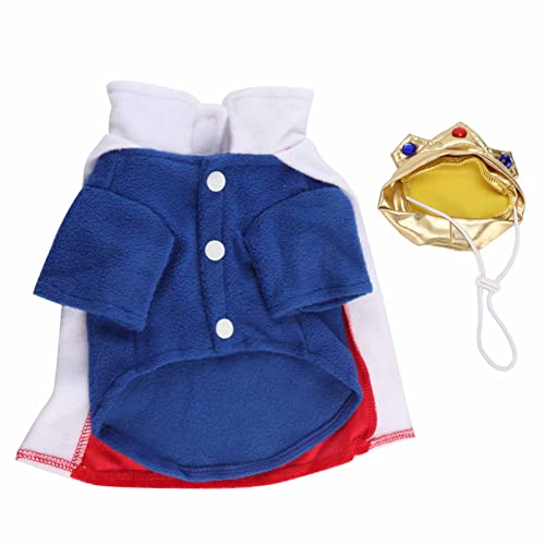 Atmungsaktive Hundekleidung Kostüm Lustiges Design Lustige Haustierkleidung für kleine Doktoranden Katzen Blau Rot Kleidung für (S) von DGLDCSHUAI