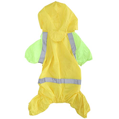 Haustier Regenmantel wasserdichte Hundemanteljacke reflektierender Strip Atmungsaktives leichtes Gehen im Freien im Freien im Freien (XL) von DGLDCSHUAI