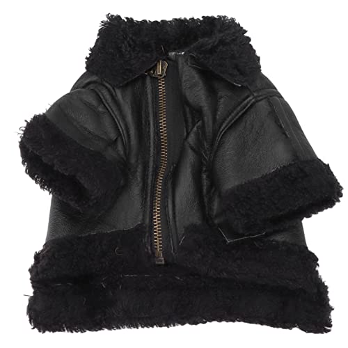 Hunde Lederjacke Dicke Wind dichte Winter Mode Mäntel Große mittlere kleine Hunde Motorrad Kleidung Cooles Design (L) von DGLDCSHUAI