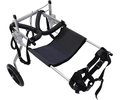 DGSYUAN Rollstuhl Für Hunde 2-Rad-Haustierrollstuhl, Verstellbarer Hunderollstuhl, Aluminiumrahmen, Hundeauto, Tragbarer Hunderollstuhl Für Haustiere Hunderollstuhl(3XL) von DGSYUAN
