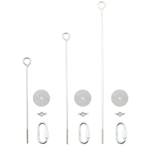 DGZZI 3 Stück 180/230/280 mm Vogel-Edelstahl hängende Obsthalter Futterstation Gemüse Mais Haken Haustierbedarf geeignet für Kleintiere von DGZZI