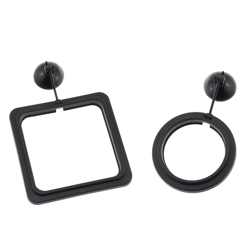 DGZZI Schwimmender Futterring für Aquarien, 2 Stück, schwarz, für Aquarium, zum Sauberhalten des Aquariums von DGZZI