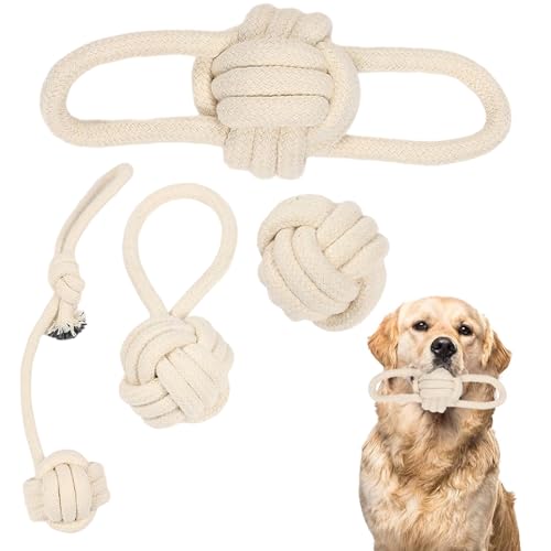 DHDHCPZZ 4 Stück Hundespielzeug Seil, Hundespielzeug GroßE Hunde Hundespielzeug Seil mit Knoten Ball Hundespielzeug Welpen Hundeseil Welpenspielzeug für Zahngesundheit und Zahnreinigung DHDHCPZZ 4 Stück Hundespielzeug Seil, Hundespielzeug GroßE Hunde Hundespielzeug Seil mit Knoten Ball Hundespielzeug Welpen Hundeseil Welpenspielzeug für Zahngesundheit und Zahnreinigung von DHDHCPZZ