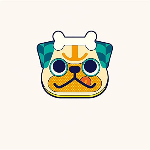 DHDHWL hundemarke Gravur Dog Hunde-ID-Tags personalisierte Zubehör Anhänger gravierte Haustier-Katzen-Namens-Tags Hund Namen (Color : Pug) von DHDHWL