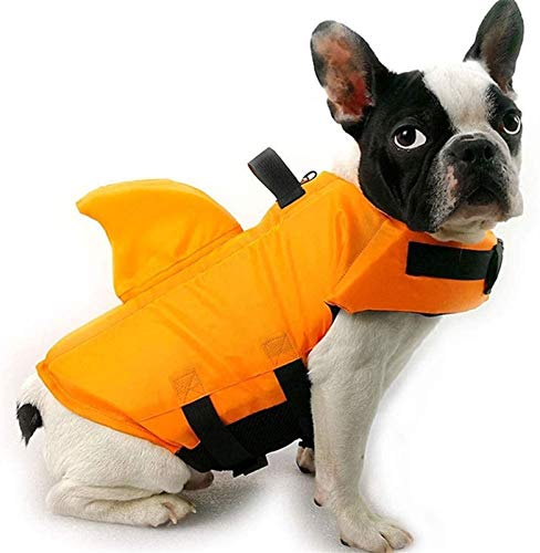 DHGTEP Gilet Sauvetage Chien, Hundeschwimmweste Obere Hundeschutzweste Haustier-Rettungsweste (Color : Orange, Size : L) von DHGTEP