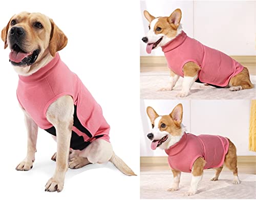DHGTEP Hundegeschirr Anti Angst Jacke Welpe Appease Vest Coat Relief Beruhigung Polyester Hunde Kleidung Bauch Bands für Samll Medium Große Hunde (Farbe : Pink, Größe : XL) von DHGTEP