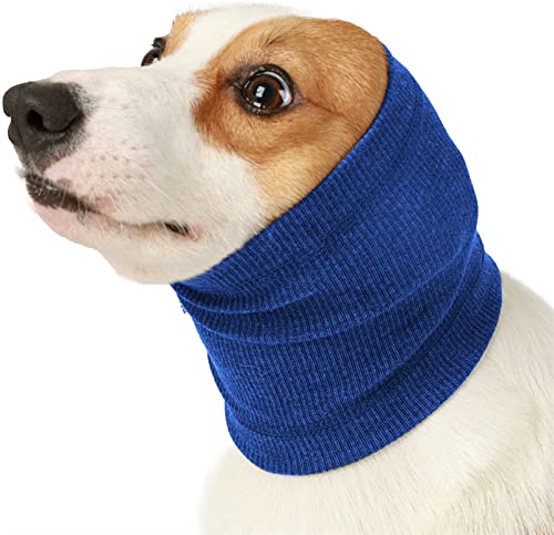 DHGTEP Hundeschnauze für Hundehals und Ohrenwärmer, Dehnbare Kopfärmelschnauze für Komfort und Schutz Ihres Hundes, Hilft Bei Der Beruhigung, Wärmere Winter-Ohrenschützer Lärmschutz von DHGTEP