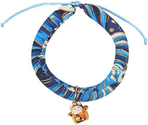 DHGTEP Katzenhalsband Glocke Welpe Bequeme Pp Baumwolle Hundehalsband Halskette Katze Haustier-zubehör (Color : Blue) von DHGTEP