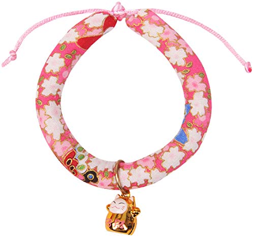DHGTEP Katzenhalsband Glocke Welpe Bequeme Pp Baumwolle Hundehalsband Halskette Katze Haustier-zubehör (Color : Pink) von DHGTEP