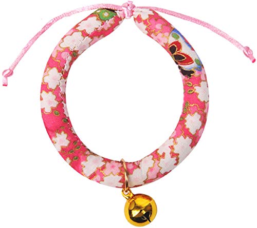 DHGTEP Katzenhalsband Glocke Welpe Bequeme Pp Baumwolle Hundehalsband Halskette Katze Haustier-zubehör (Color : Pink-A) von DHGTEP