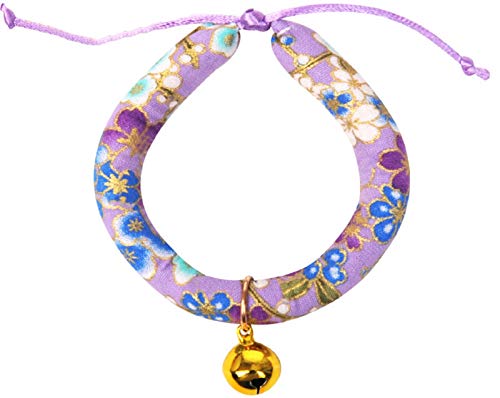 DHGTEP Katzenhalsband Glocke Welpe Bequeme Pp Baumwolle Hundehalsband Halskette Katze Haustier-zubehör (Color : Purple-A) von DHGTEP