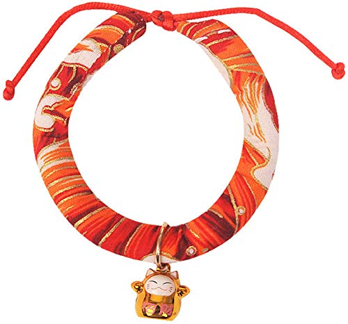 DHGTEP Katzenhalsband Glocke Welpe Bequeme Pp Baumwolle Hundehalsband Halskette Katze Haustier-zubehör (Color : Red) von DHGTEP