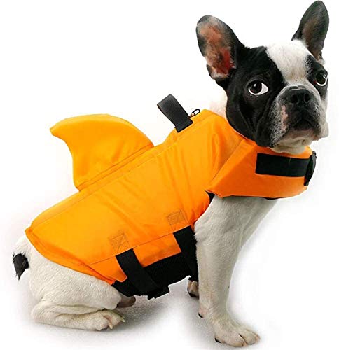 DHGTEP Rettungswesten für Hunde Schwimmweste Hund/Schwimmhilfe für Hunde/Schwimmweste Hund Gelb (Color : L) von DHGTEP