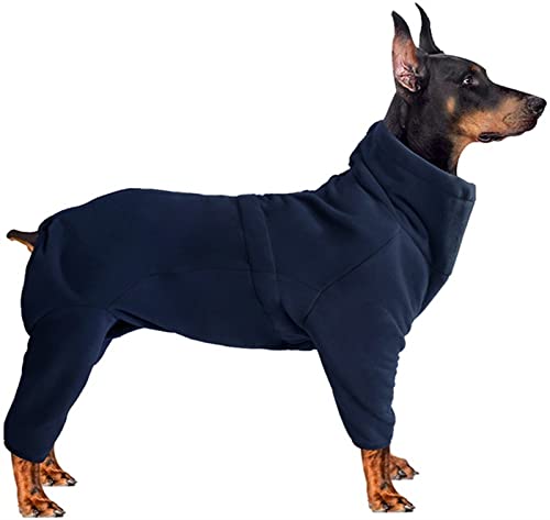Hundemantel Winter Dick Warm, Hund Fleece-Pullover mit Beinen, Einstellbare Haustier Kapuzenpullis Rüde/Hündin Overalls für Corgi, Geeignet für Welpen Kleine Mittlere Große Hunde (Color : Blau, Size Hundemantel Winter Dick Warm, Hund Fleece-Pullover mit Beinen, Einstellbare Haustier Kapuzenpullis Rüde/Hündin Overalls für Corgi, Geeignet für Welpen Kleine Mittlere Große Hunde (Color : Blau, Size von DHGTEP