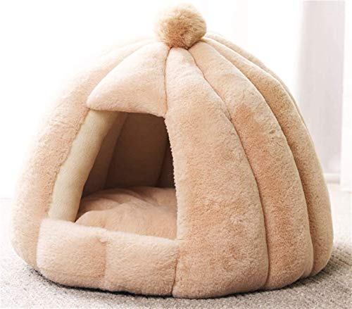 Katzenbetten Iglu Katzenhöhle mit Kapuze Flauschig Beheiztes Bett Korb Katzenzelt Höhlen & Häuser Abnehmbare Waschbare Kissen für Katzen/Kissenbett für Katzen ( Color : Beige , Size : 56x56x48cm ) Katzenbetten Iglu Katzenhöhle mit Kapuze Flauschig Beheiztes Bett Korb Katzenzelt Höhlen & Häuser Abnehmbare Waschbare Kissen für Katzen/Kissenbett für Katzen ( Color : Beige , Size : 56x56x48cm ) von DHGTEP