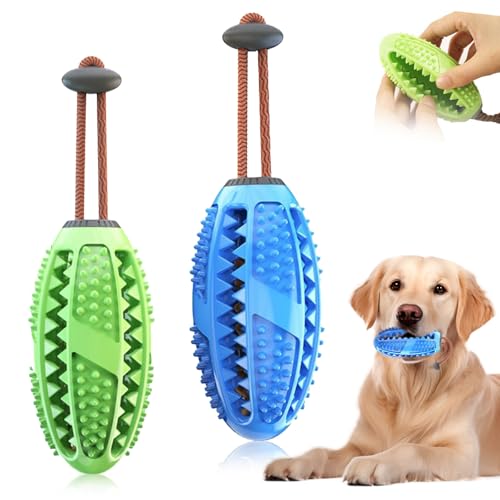 DHSWNNG 2 Stück Hundespielzeug Intelligenz, Kauspielzeug Hund Naturkautschuk und Zahnpflege Hunde Beschäftigung Hundespielzeug Unzerstörbar für Spielzeug Hunde (6 cm) von DHSWNNG