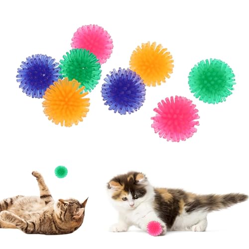 DHWEKU Katzenspielzeugbälle, 8 Stück 2 cm Kaubälle Bunte Katzenbälle Weiche Stichbälle Interaktives Katzenspielzeug Kätzchenjagdspielzeug für Katzen und Kätzchen im Innenbereich DHWEKU Katzenspielzeugbälle, 8 Stück 2 cm Kaubälle Bunte Katzenbälle Weiche Stichbälle Interaktives Katzenspielzeug Kätzchenjagdspielzeug für Katzen und Kätzchen im Innenbereich von DHWEKU
