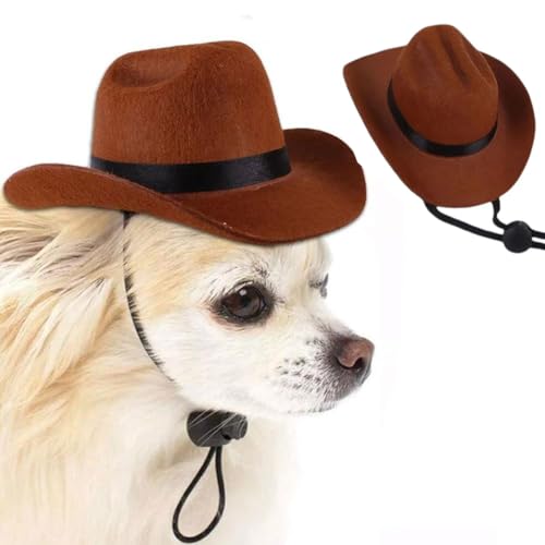 Cowboyhut für Haustiere, verstellbarer Hundehut, Cowboy-Kostüm, Cosplay-Kappe, Welpen, Cowboy-Cosplay-Mütze, verstellbarer Nackenriemen, Hut für kleine, mittelgroße Hunde und Katzen, Cowboyhut für Haustiere, verstellbarer Hundehut, Cowboy-Kostüm, Cosplay-Kappe, Welpen, Cowboy-Cosplay-Mütze, verstellbarer Nackenriemen, Hut für kleine, mittelgroße Hunde und Katzen, von DHliIQQ