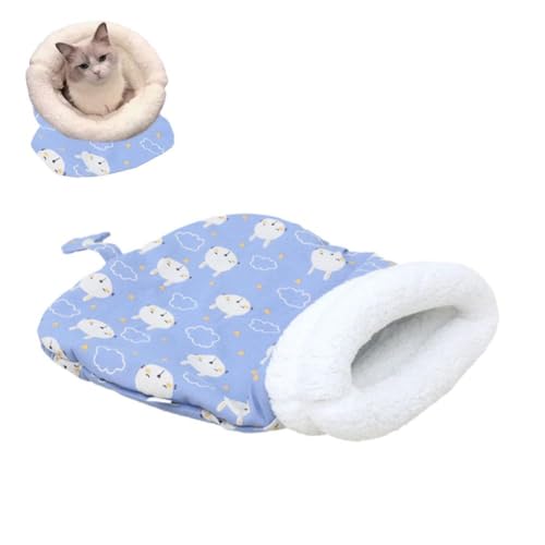 DHliIQQ Winter-Plüsch-Haustierbett, rundes Kissen, 2-in-1, warmer S-Korb, Haustier-Schlafsack, Nest für Hunde, S3d9 für kleine Zwinger, Kätzchen DHliIQQ Winter-Plüsch-Haustierbett, rundes Kissen, 2-in-1, warmer S-Korb, Haustier-Schlafsack, Nest für Hunde, S3d9 für kleine Zwinger, Kätzchen von DHliIQQ