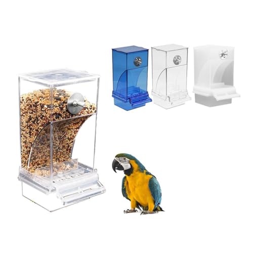 Vogelfutterstation für Käfig, automatischer transparenter Futterspender für Papageien, Samenfänger, Käfig, auslaufsicher, Sittichsamenbehälter, Futterspender für Sittiche, Samen, Futterspender Vogelfutterstation für Käfig, automatischer transparenter Futterspender für Papageien, Samenfänger, Käfig, auslaufsicher, Sittichsamenbehälter, Futterspender für Sittiche, Samen, Futterspender von DHliIQQ