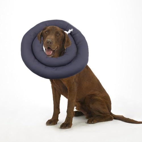Weiche Hundekegel-Alternative nach Operationen, bequeme Hunde-Genesungshalsbänder, Hundekegel für kleine verstellbare Hunde, Kegelkissen für Halsbänder, Größe Donut zu Hundehalsbänder, von DHliIQQ