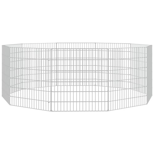 vidaXL Kaninchenkäfig 10 Paneele 54x60 cm Verzinktes Eisen Haustierkäfig Stall vidaXL Kaninchenkäfig 10 Paneele 54x60 cm Verzinktes Eisen Haustierkäfig Stall von vidaXL