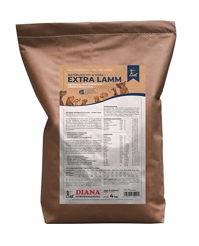 DIANA Natürlich Fit & Vital - Extra Lamm/getreidefrei/Hundefutter ohne synthetische Vitamine und Mineralstoffe (4 kg) von DIANA