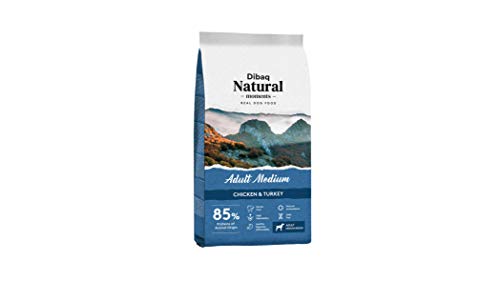 DIBAQ NATURAL MOMENTS Adult Medium. Natürliches Futter für erwachsene Hunde mittlerer Rasse von Huhn und Truthahn, 15 kg. von DIBAQ NATURAL MOMENTS
