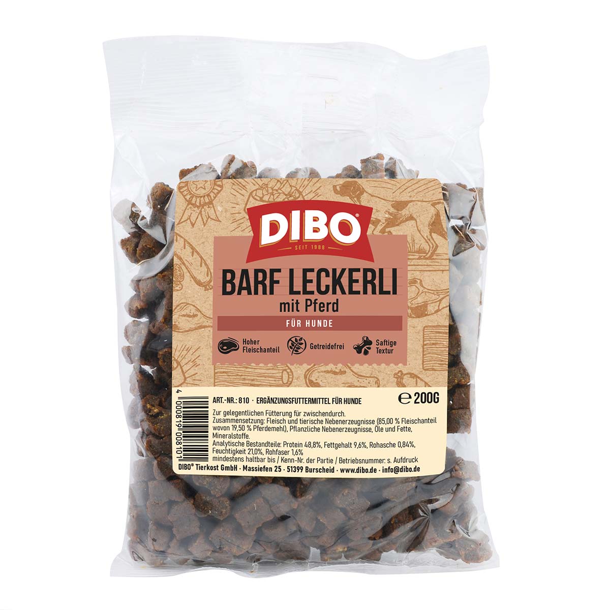 DIBO BARF-Leckerli Pferd 200g von DIBO